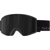 SCOTT - Skibrillen - Shield Black/Fog Grey AMP Black Chrome S3 voor Unisex - Zwart