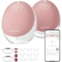 MOMCOZY M9 – Handsfree Borstkolf – 2 Stuks – Elektrisch – App Bediening – Stil & Compact