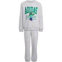 Adidas Trainingspak 'x Minecraft' kobaltblauw / aqua / grijs gemêleerd / groen