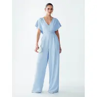 BWLDR Jumpsuit 'Fiah' lichtblauw