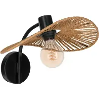 Eglo Wandlamp Siruela, dimbaar, bruin / roest, Woon-/ Eetkamer, Papier, wandlamp