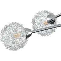 vidaXL Plafondlamp met kappen van draadgaas voor 5 G9 LED-lampen