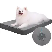 Famanu Orthopedisch hondenbed, 58x43 cm, met afneembare, waterdichte hoes van kunstleer