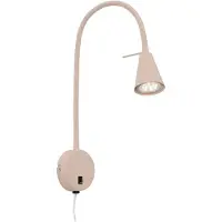 Briloner LED-wandlamp Tusa, crème / amber, Slaapkamer, metaal, Modern, LED wandlamp