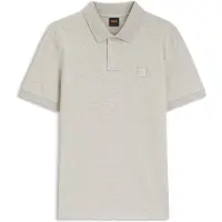BOSS Heren Polo Passenger beige (L), Casual, Katoen, Korte mouwen 50507803
