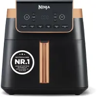 Ninja MAX PRO, heteluchtfriteuse, 6,2 liter, vrijstaand, zwart, roestvrij staal, bediening via touchscreen, losse unit