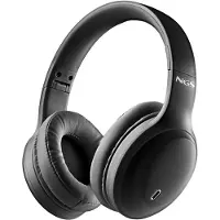 NGS ARTICA GLACIER BLACK, Bekabelde en draadloze hoofdtelefoon, Geschikt voor bellen, muziek, sport en vrijetijd, 190 gram, Hoofdtelefoon met microfoon, Zwart