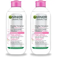 Garnier 2 x - SkinActive - Micellair Reinigingswater - Gevoelige Huid - Milde Reiniging & Make-Up Remover - 400 ml - Voordeelverpakking - 2 stuks