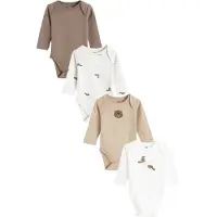 Cool Club Rompertje/body beige / grijs / wit