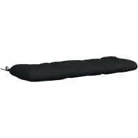 vidaXL Bankkussen VIANEN 100% Polyester Donkerblauw 110 x 40 x 12 cm
