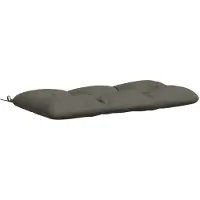 vidaXL Bankkussen VIANEN 100% Polyester Grijs 100 x 60 x 12 cm
