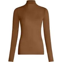 Hunkemoller Shirt 'Turleneck with Cashmere' bruin