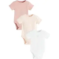 Cool Club Rompertje/body lichtbeige / rosa / wit