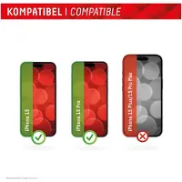Displex Screenprotector Real Glass Full Cover voor de Apple iPhone 15 / 15 Pro / 16