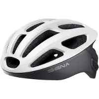 Sena Bike R1 Smart Fietshelm, mat wit, maat L (59 63cm), moderne fietshelm met slimme functies