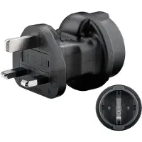 Goobay Travel Adapter Europe to UK, black