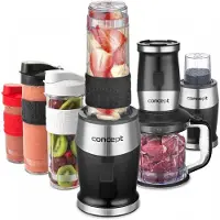 Concept SM3390 Mixer, 1,2 liter, staafmixer, 700W, zwart, roestvrij staal