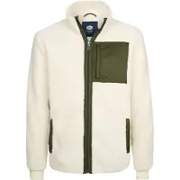 Petrol Industries Fleece jas groen / wit