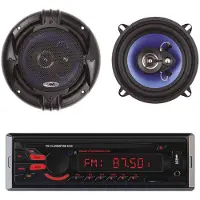 Pni 8440 45W HiFi500 Radio met coaxiale luidsprekers, zwart. Kleur: zwart. Maat: one size