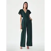 BWLDR Jumpsuit 'Fiah' donkergroen