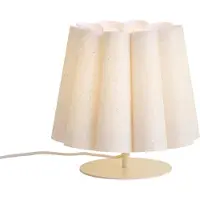 QAZQA Japandi tafellamp beige met stoffen kap 22cm - Jenni