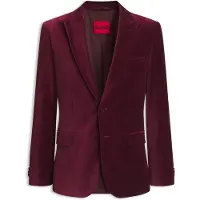HUGO Slim fit smoking met fluweelstructuur