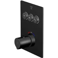 Steinberg 390 - Thermostatische inbouwkraan voor 3 functies, zwart 390 4231 3 S