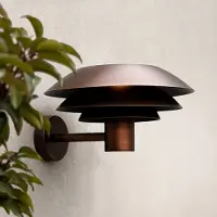 Dyberg Larsen Wandlamp buiten DL31 Outdoor, dimbaar, koper, metaal, Scandinavisch
