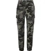 Urban Classics Cargobroek beige / taupe / donkergrijs / zwart