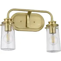 Kichler LED Wandlamp Braelyn | 2X E27 Max 40W | IP44 | Brushed Brass