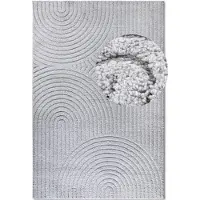 Elle Decoration Japandi Vloerkleed - Lichtgrijs 120 x 170 cm