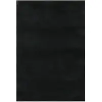vidaXL Vloerkleed wasbaar korte pool anti-slip 160x230 cm zwart