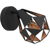 Eglo Wandlampje Carlton 7 Zwart Met Koper
