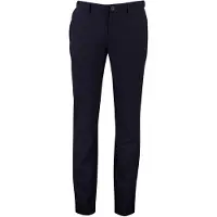 Alberto Performance Slim Fit Broek donkerblauw, Effen