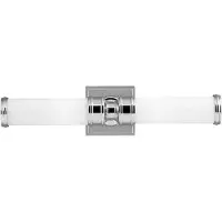 FEISS Wandlamp Payne, dimbaar, chroom / zilver, Badkamer, Glas, Wandlamp