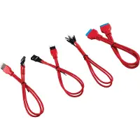 Corsair CC-8900246, 0,3 meter, Samec, Samec, Recht, Recht, Zwart, Rood