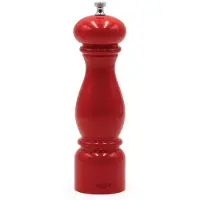 Bisetti 6250LRL pepermolen, beukenwood, 22 cm, rood