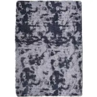 vidaXL Hoogpolig vloerkleed NAVARRA 120x170 cm polyester donkergrijs