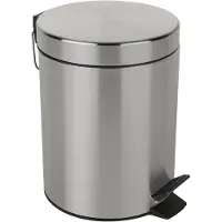 Spirella 7610583163967, 5 liter, Rond, Staal, Staal, Met pedaal, Staal