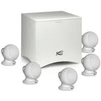 Cabasse Pack de 5 enceintes surround Satellite Alcyone 3 Blanc mat + 1 caisson de basses
