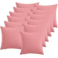 vidaXL Kussen met kussen HEERLEN 12 st Roze Stof