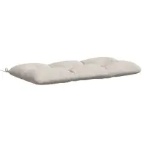 vidaXL Bankkussen VIANEN 100% Polyester Wit 100 x 60 x 12 cm
