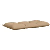 vidaXL Bankkussen VIANEN 100% Polyester Zand 100 x 60 x 12 cm