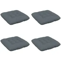 vidaXL Zitkussens VIANEN 4 st 100% Polyester Blauw 40 x 40 x 12 cm