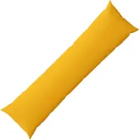 vidaXL Kussen met kussen HEERLEN Licht Geel 40 x 145 cm Stof