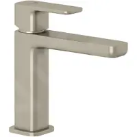 Kludi Renon - Wastafelkraan met Push-Open afvoer, geborsteld nikkel 42288N575