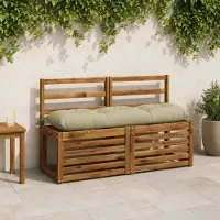 vidaXL Bankkussen VIANEN 100% Polyester Lichtgroen 110 x 30 x 12 cm