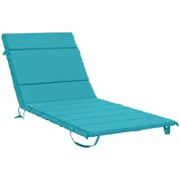 vidaXL Ligstoel Kussen GEMERT 100% Polyester Turquoise 200 x 80 x 3 cm