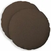 vidaXL Kussensloop 2 st HEERLEN Taupe Diam. 30 cm Stof