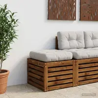 vidaXL 1-Piece Zitkussen VIANEN 100% Polyester Wit 40 x 40 x 12 cm